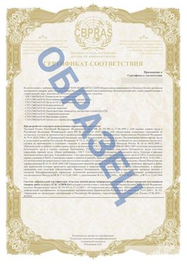 Образец Приложение к СТО 01.064.00220722.2-2020 Нерюнгри Сертификат СТО 01.064.00220722.2-2020 